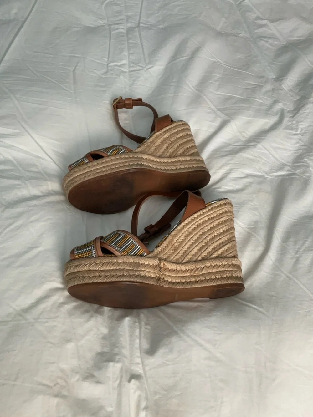 Tory Burch wedge platform heels